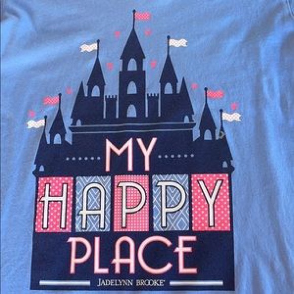 Disney World Castle Happy Place Shirt - Picture 2 of 4